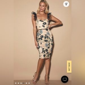 Lulus sequin show-stopper dress